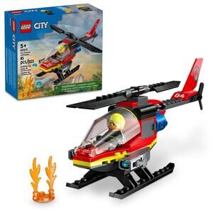 LEGO CITY Fire Rescue Helicopter (60411) Brand New And Sealed Collectors Toys